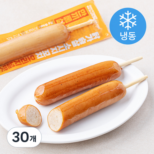 한끼통살 닭가슴살 소시지 꼬치형 오리지널 (냉동), 70g, 15개