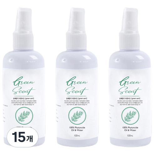 초록향기 피톤치드 스프레이, 100ml, 15개