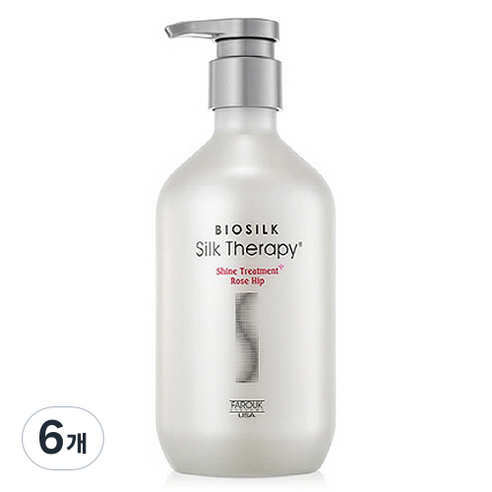 실크테라피 샤인 트리트먼트 플러스 로즈힙, 500ml, 6개