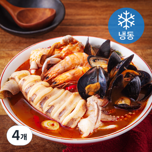통오징어 짬뽕탕 (냉동), 540g, 4개