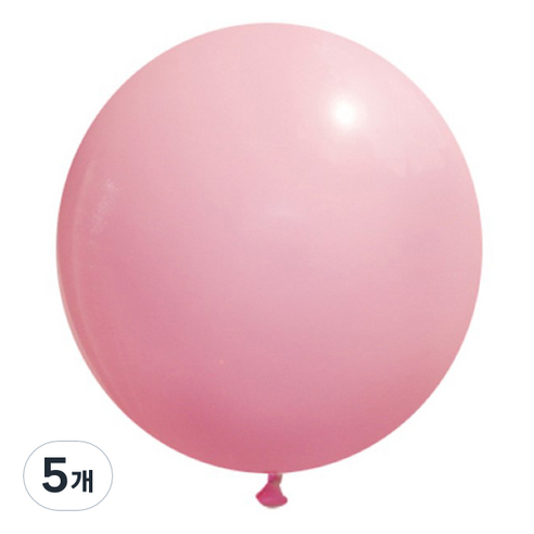 제이벌룬 셈퍼텍스 90cm 대형풍선, 009 핑크, 5개