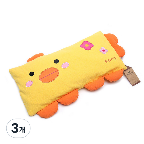 쥬쥬 아동메밀베개, 옐로우, 3개