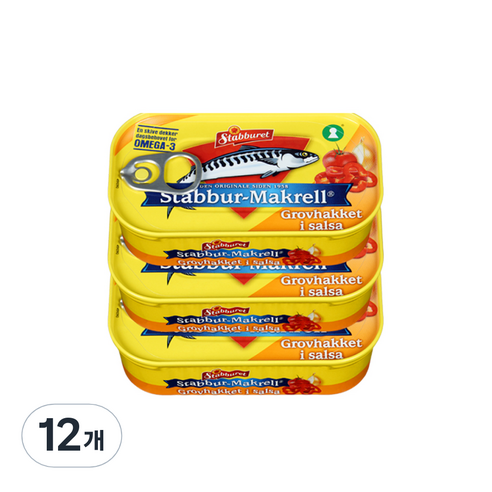 스타부르 캔 고등어 살사, 110g, 12개