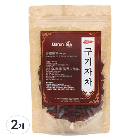 바른티 국내산 구기자차, 50g, 2개