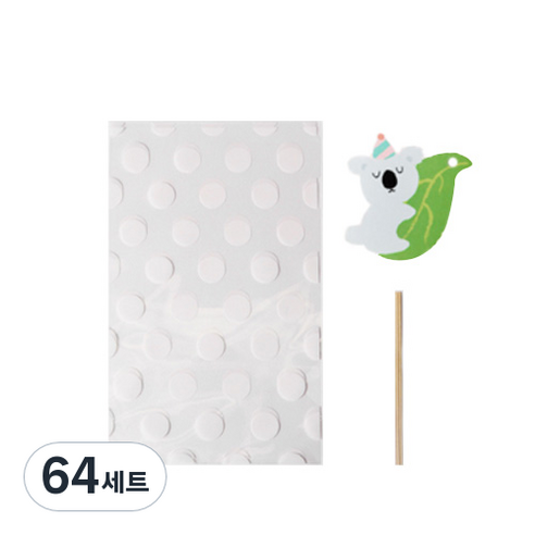 인디케이 OPP패키지 포장봉투, 잎이 좋아 코코, 64세트
