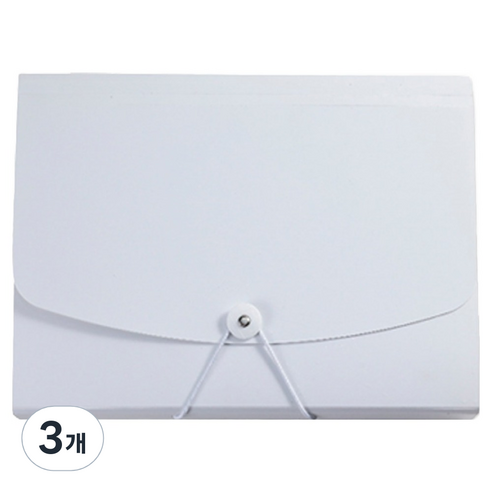 도큐모 A4 서류 정리함 아코디언 파일 13칸, 화이트, 3개