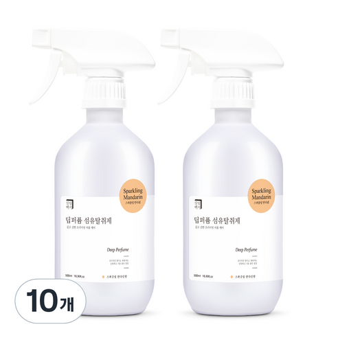 살림백서 딥퍼퓸 섬유탈취제, 500ml, 10개, 스파클링만다린