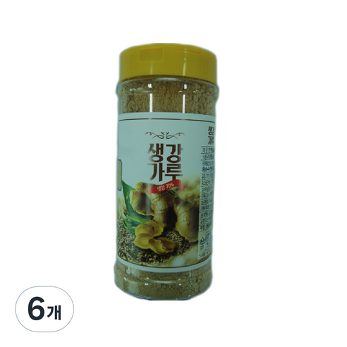 해가원 햇살나래 생강가루 용기, 200g, 6개
