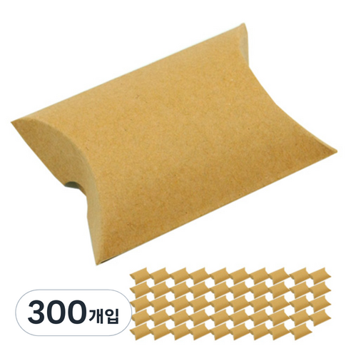 도나앤데코 아주 작은 반달 선물상자, 크라프트, 300개입