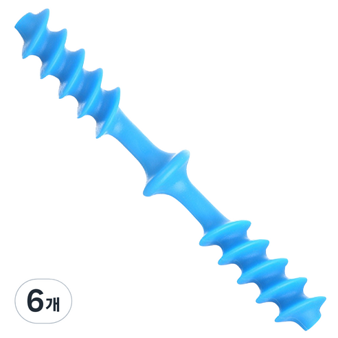 휴대용 플렉시블 발바닥 마사지 지압봉 스틱, 스카이블루, 6개