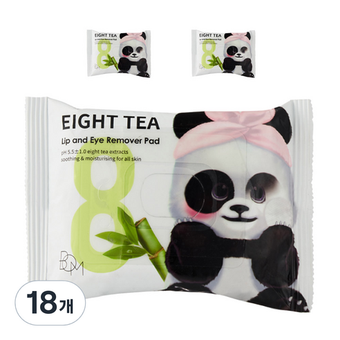 비오엠 에잇티 립앤아이 리무버패드 클렌징 시트, 30개입, 18개