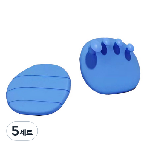 제이케이 자세교정 엄지 외반 발바닥 운동 아치 트레이너 양쪽착용 세트 블루, 5세트