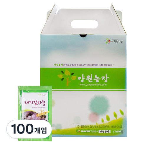 양원농장 돼지감자즙, 100개, 80ml