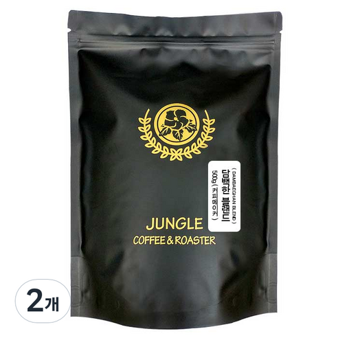 담백한 블랜드 분쇄커피, 500g, 커피메이커, 2개