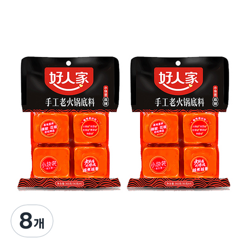 호인가 마라훠궈 소스, 360g, 8개