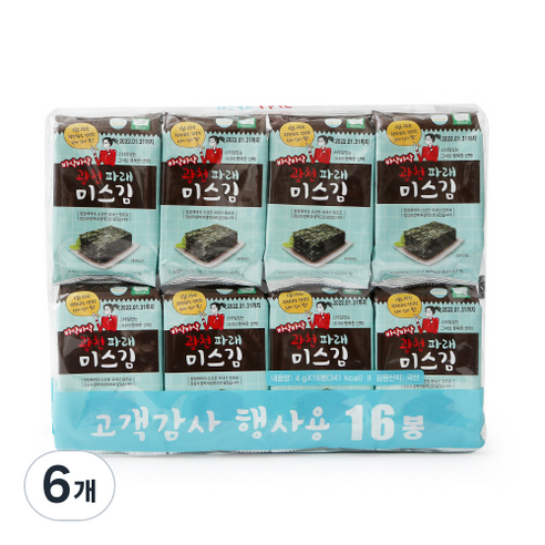 광천 파래 미스김 16p, 64g, 6개