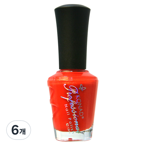 코나드 프로페셔널 레귤러 네일 폴리쉬 15ml, 썸머오렌지, 6개