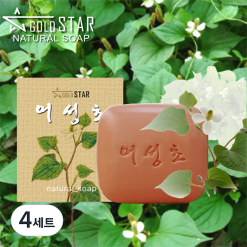 골드스타 야생 어성초 100g 팔라완 천연노니 set + 비누거품망, 4세트