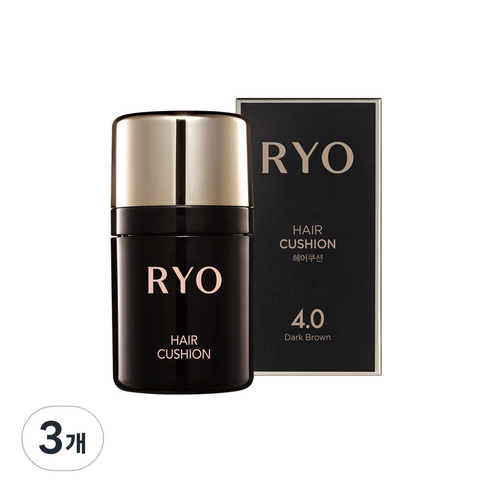 려 헤어쿠션 7g, 짙은갈색 4.0, 3개