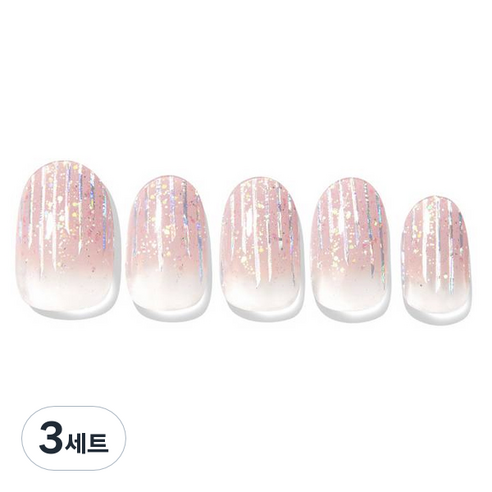 데싱디바 글레이즈 네일스티커 세트, 대즐링 슈가, 3세트