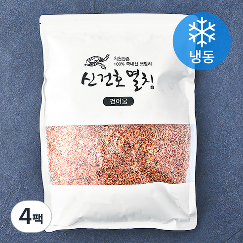 신건호멸치 후리가케 이유식 주먹밥용 밥새우 (냉동), 500g, 4개