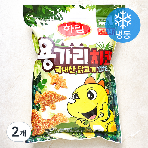 하림 용가리 치킨 (냉동), 1kg, 2개