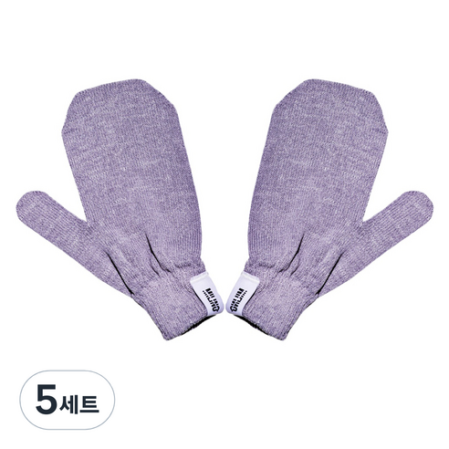 달콤리빙 밀리노 항균 때장갑 1 좌우 세트, 혼합색상, 1세트, 5세트