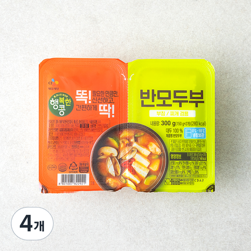 행복한콩 반모두부 2개입, 300g, 4개