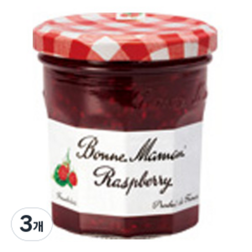 본마망 라스베리잼, 225g, 3개