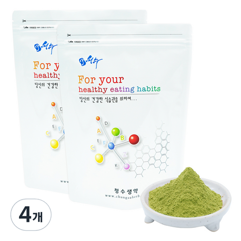 청수생약 새싹보리분말, 4개, 500g