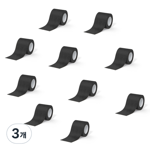 데이바이데이 바른생활이야기 밴드 5cm x 4.5m 블랙, 3개, 10개입