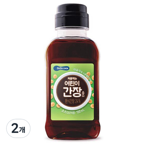 베베쿡 처음먹는 어린이 간장소스, 한식 간장, 2개