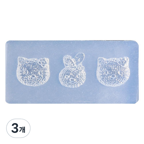 네일스케치 3D 네일몰드, 35 리본 고양이, 3개