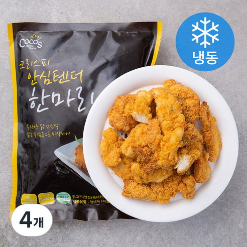 크리스피 안심텐더 한마리 (냉동), 500g, 4개