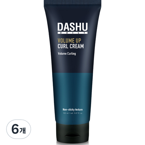 다슈 데일리 볼륨 업 컬 크림, 6개, 150ml