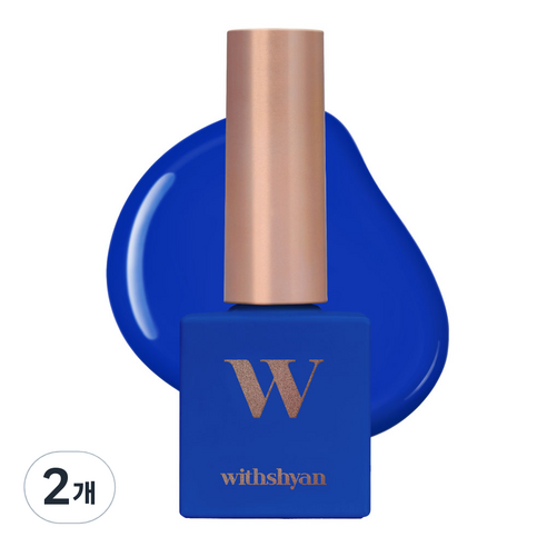 위드샨 프로페셔널 위드젤 젤네일, W34 로얄블루, 10g, 2개