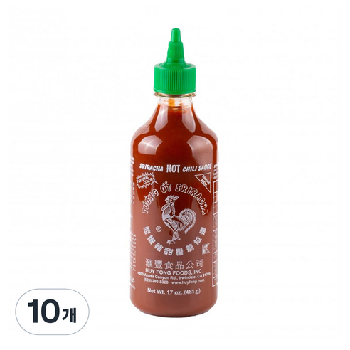허이펑 스리라차 핫칠리 소스, 481g, 10개