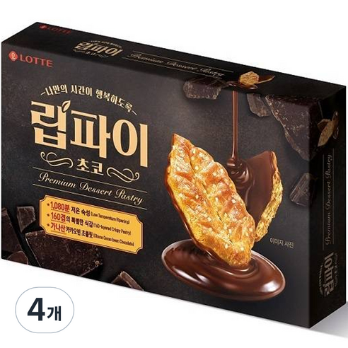 립파이 초코 과자, 132g, 4개