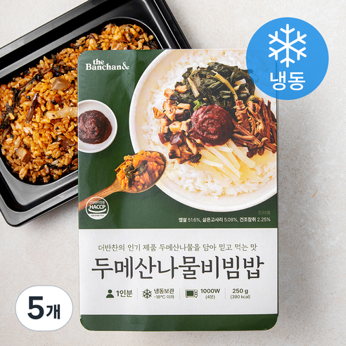 더반찬 두메산나물비빔밥 (냉동), 250g, 5개