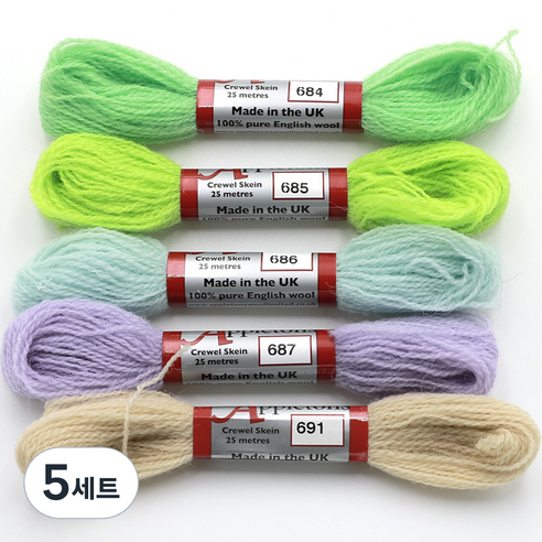 조이십자수 애플톤 울사 5종 세트, 5세트, 684, 685, 686, 687, 691