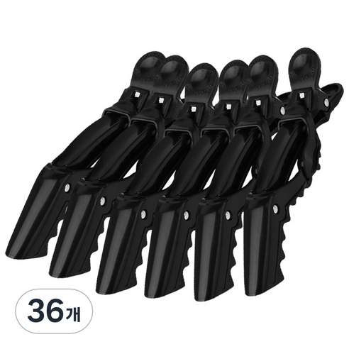 베이51 헤어클립, 블랙, 36개