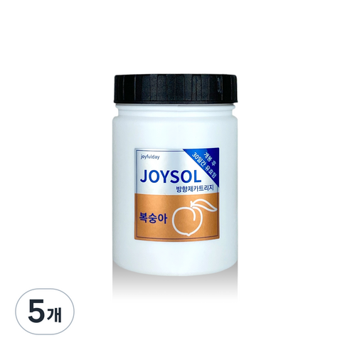 기분좋은날 방향제 카트리지 리필 복숭아 소, 180g, 5개, 과일/트로피칼향