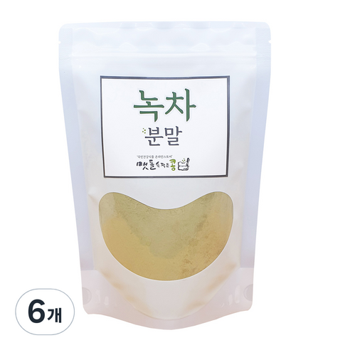 맷돌속작은콩 녹차 분말, 6개, 200g, 1개입