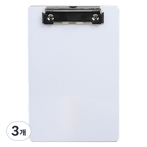 로이 카페 식당 메뉴판 클립보드, A01 white, 3개