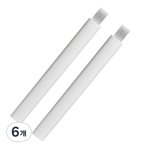 에이블 파스텔 칫솔 케이스 화이트, 42g, 6개