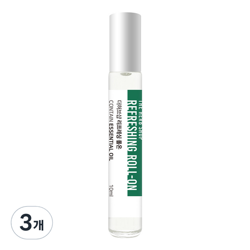 더허브샵 아로마 롤온 리프레싱, 3개, 10ml