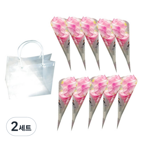 웨딩 플라워샤워 10p, 핑크, 2세트