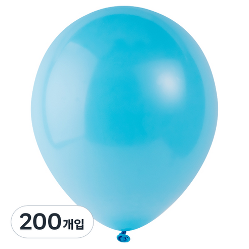 파티팡 풍선 라운드 30cm, 라이트블루, 200개입
