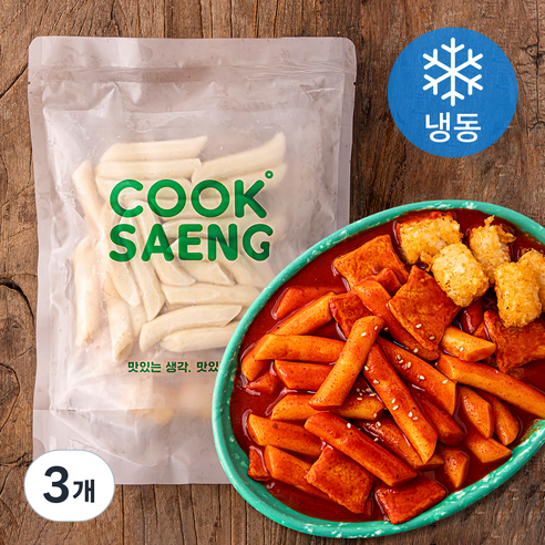 쿡생 볼빨간 떡볶이 (냉동), 440g, 3개