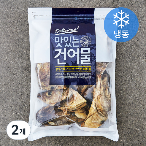 해맑은푸드 육수용 명태머리 (냉동), 2개, 500g